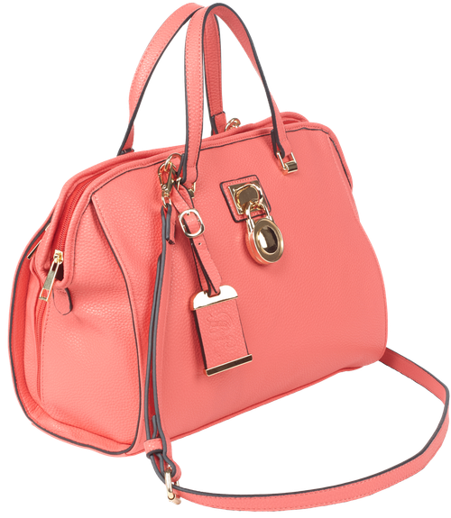 Bulldog Cases Crossbody Purse with Holster Coral 16x9.5x5.5 Inches