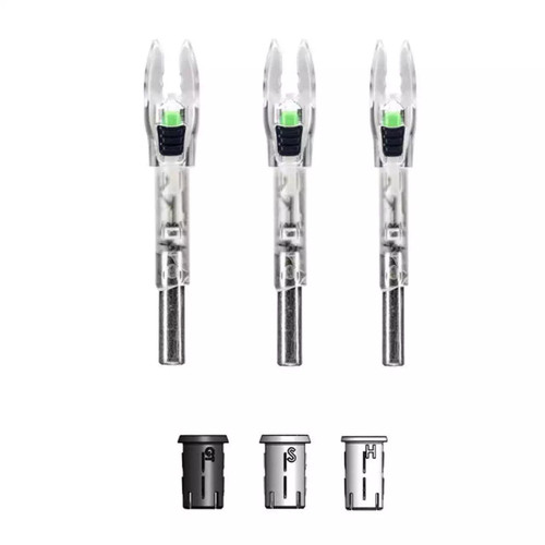 Feradyne Nockturnal Shift Lighted Nocks, Green, 3-Pack