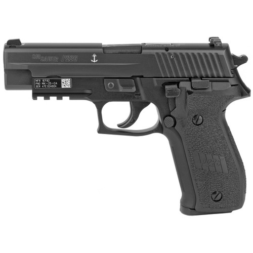 Sig Sauer P226 MK25 California Compliant 9mm Luger Pistol 4.4" Barrel 10+1 Round Nitron Slide Black Grip Anodized Frame