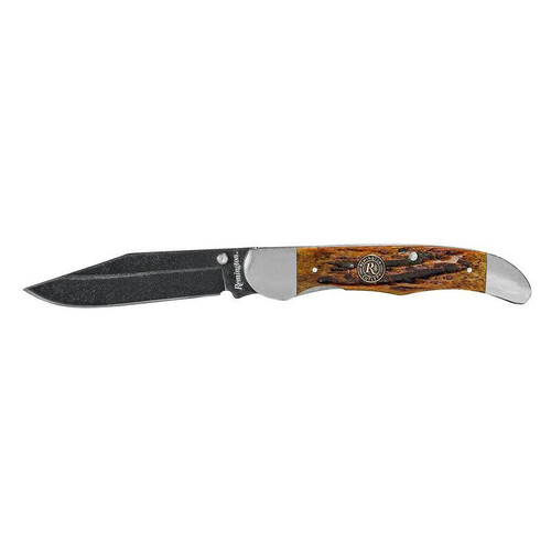 Remington Backwoods Folding Knife 3.75" Closed  Brown Handle