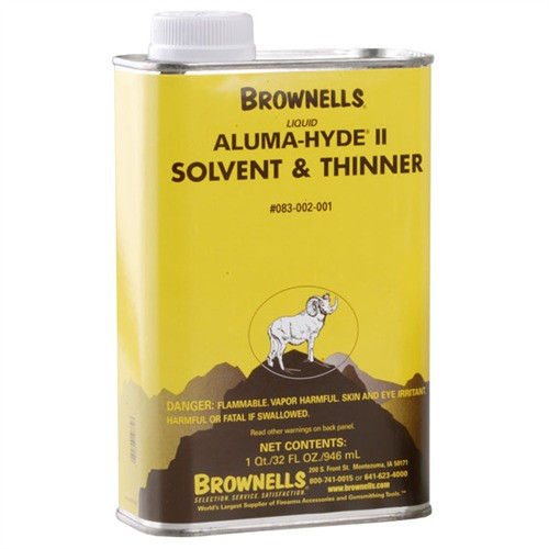 Brownells Liquid Alum-Hyde II Solvent & Thinner 1 Quart