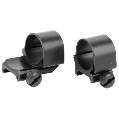 Weaver Top Mount Weaver Extended 1" Scope Rings Matte Black Medium