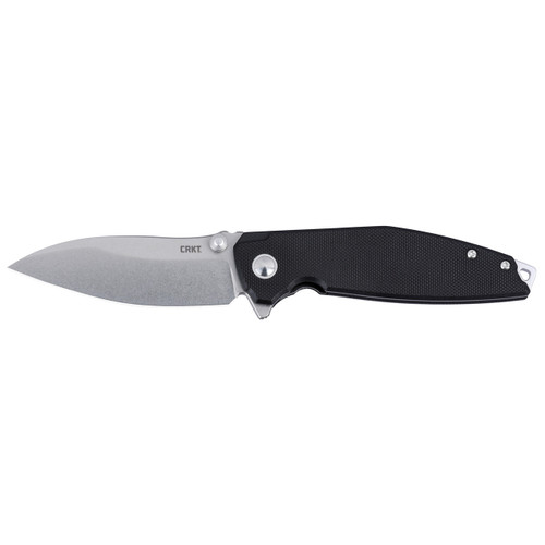 Columbia River Knife & Tool Ibis Pocket Knife 3.09" Plain Edge Black/Silver