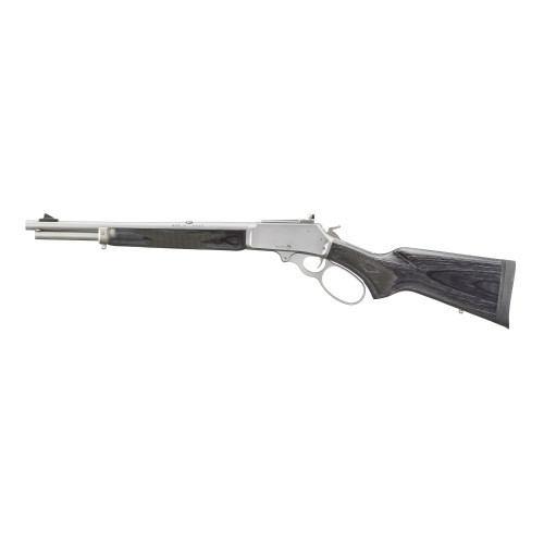 Marlin 336 Trapper Lever Action Rifle 30-30 Winchester 16.17" Stainless Threaded Barrel Stainless Frame Black Laminate Field Stock - Image 1