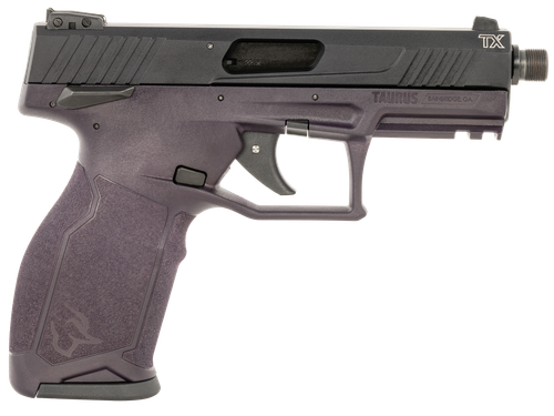 Taurus TX22 22 LR Pistol 4.1" Barrel 10+1 Round Matte Black Threaded Barrel Purple Wine Polymer Frame