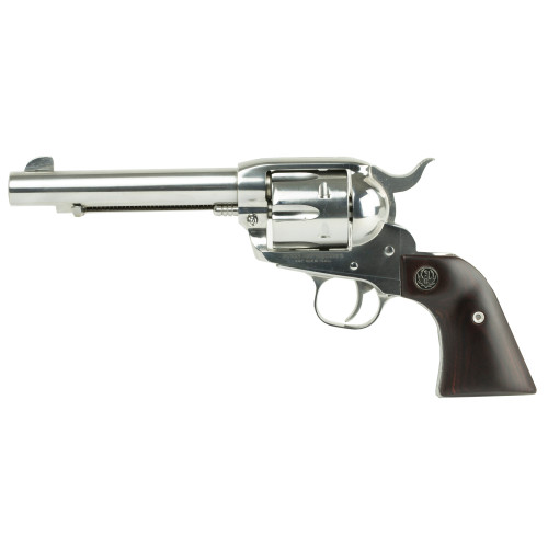 Ruger Vaquero 357 Magnum Revolver 5.5" Stainless Barrel 6 Round Wood Grip - Image 1