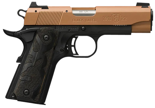 Browning 1911-22 Black Label Pistol 3.63" Barrel 10+1 Round Copper Cerakote Slide Black Polymer Frame