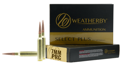 Weatherby Select Plus 7mm PRC Ammo 177 Grain Hammer Custom Solid Hollow Point Lead Free Box of 20