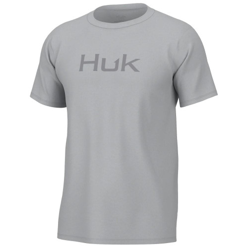Marolina Men's Huk Logo Short Sleeve Shirt Harbor Mist Medium