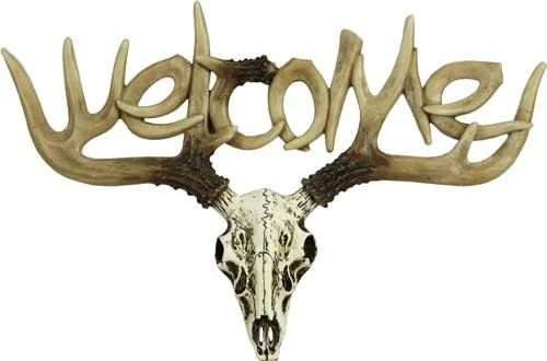 Rivers Edge Euro Deer Welcome Sign 13x13