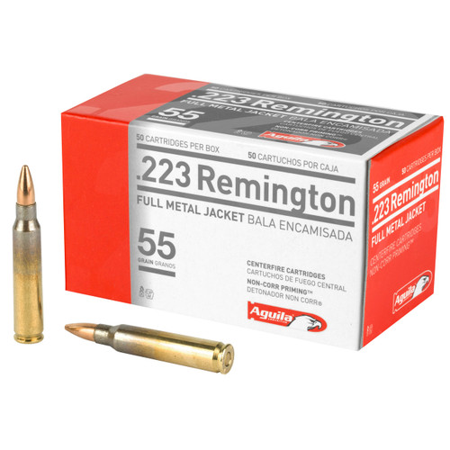 Aguila Ammunition .223 Remington Ammo 55 Grain Full Metal Jacket Box of 50
