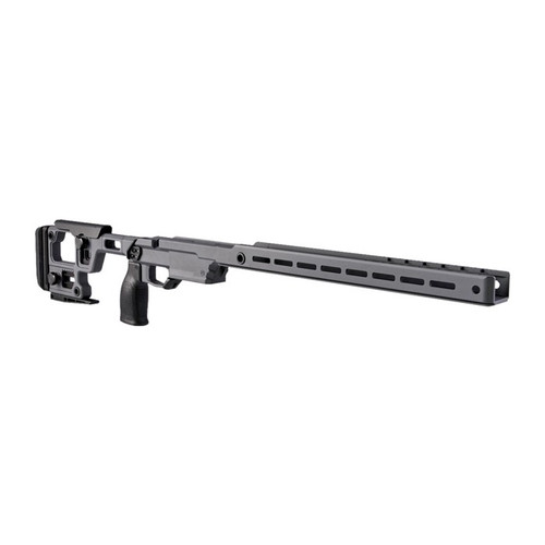 Aero Precision SOLUS Competition Chassis System Remington 700 Short Action Right Hand 17" Aluminum Sniper Gray