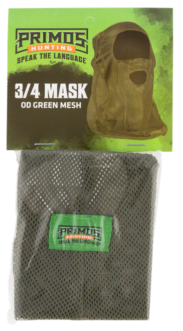 Primos PS6662 Mesh Face Mask OD Green OSFA