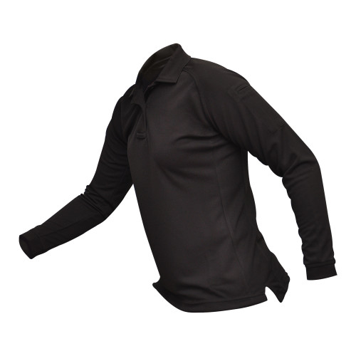 Vertx Coldblack Women's Long Sleeve Polo Black Small