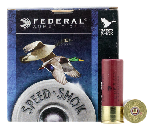 Federal Speed-Shok 12 Gauge Ammo 2-3/4" 1-1/8 oz #3 Steel Shot Box of 25