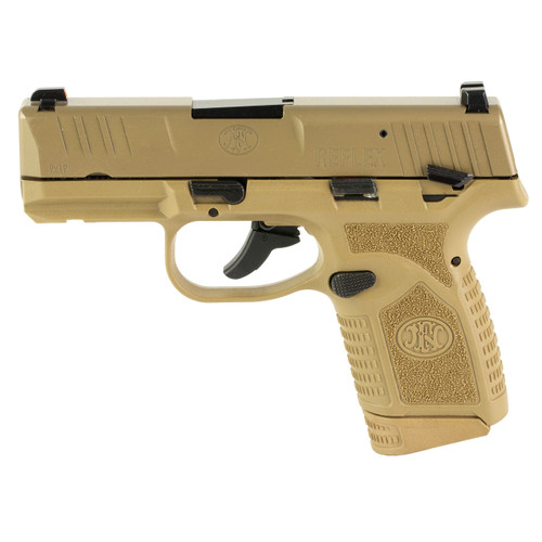 FN Reflex MS 9mm Luger Pistol 3.3" Barrel 15+1 Round Flat Dark Earth