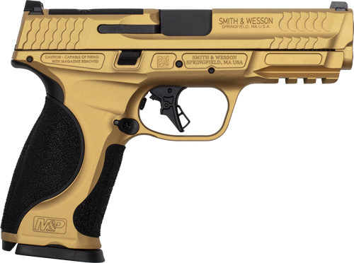 Smith & Wesson M&P9 M2.0 9mm Pistol 4.25" Barrel 17+1 Round Gold Cerakote
