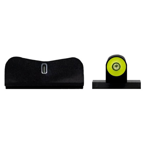XS Sights DXT2 Big Dot Tritium Handgun Sight S&W M&P 9 Shield EZ Green with Yellow Outline