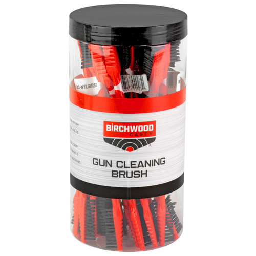 Birchwood Casey Gun Cleaning Brush Double Ended Nylon Tub of 25