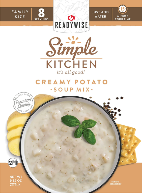 Readywise RWSK05066 Creamy Potato Soup Mix 8 Servings 6 Pack