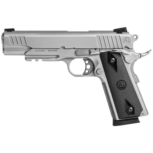 Taurus 1911 45 ACP Pistol 5" Barrel 8+1 Round Stainless Steel Slide Black Grip Stainless Steel Frame