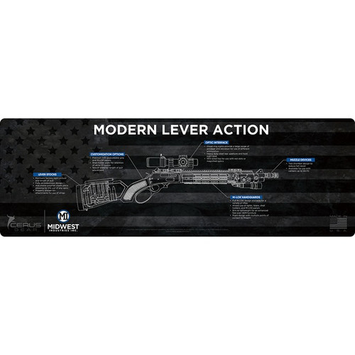 Midwest Industries Gun Mat Lever Action Series 36x12 Black