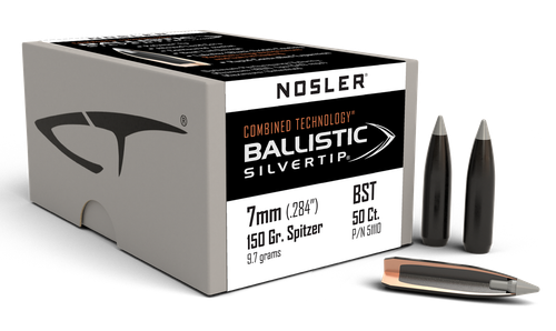 Nosler Ballistic SilverTip 7mm (.284 Diameter) Bullets 150 Grain Box of 50