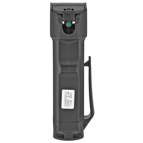 Mace Brand Triple-Action Police Model Pepper Spray 18 Gram Aerosol Includes Key Ring 10% OC Plus Tear Gas and UV Dye Black - Image 1