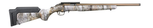 Ruger American 17 HMR Bolt Action Rifle 22" Burnt Bronze Camo Stock
