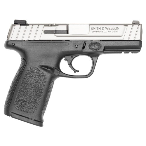 Smith & Wesson SD40 VE .40 S&W Pistol 4" Barrel 10+1 Round Black Slide Silver Frame Smith & Wesson SD40 VE .40 S&W Pistol 4" Barrel 10+1 Round Black Slide Silver Frame