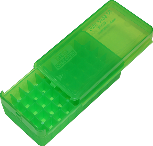 MTM Side-Slide Handgun Ammo Box 45 ACP Clear Green
