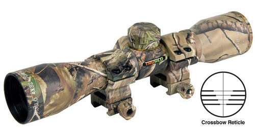 Truglo 4x32mm Compact Crossbow Scope with Weaver Rings