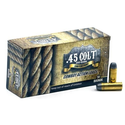 American Cowboy .45 Colt Ammo 200 Grain Lead Flat Nose Box of 50
