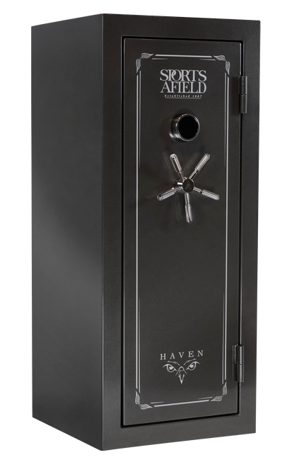 Sports Afield Haven Fire-Resistant 24 Gun Safe with Electronic Lock Gray