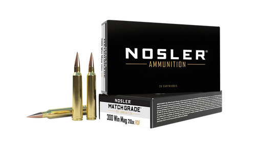 Nosler Match Grade 300 Winchester Magnum Ammo 210 Grain Nosler RDF Jacketed Hollow Point Box of 20