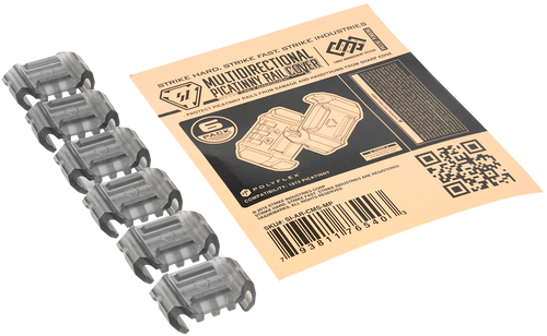 Strike Industries Multidirectional Picatinny Rail Cover with Cable Management System Polymer Translucent 6PK