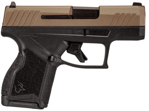 Taurus GX4 9mm Luger Pistol 3.06" Barrel 11+1 Round Satin Black DLC Steel Barrel Midnight Bronze Cerakote Slide Black Stainless Steel Frame Black Polymer Grips Taurus GX4 9mm Luger Pistol 3.06" Barrel 11+1 Round Satin Black DLC Steel Barrel Midnight Bronze Cerakote Slide Black Stainless Steel Frame Black Polymer Grips