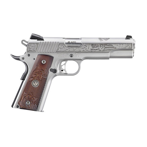 Ruger 75th Anniversary SR1911 45 ACP Pistol 5" Barrel 8+1 Round Stainless Steel/Wood