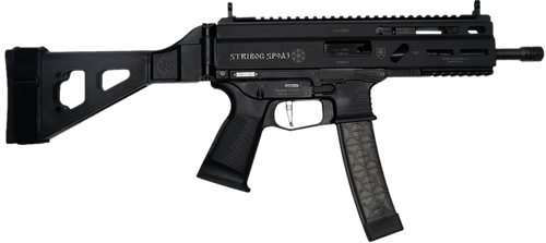 Grand Power Stribog SP9A3 9mm Luger Pistol 8" Barrel 30+1 Round Black SB Tactical Brace