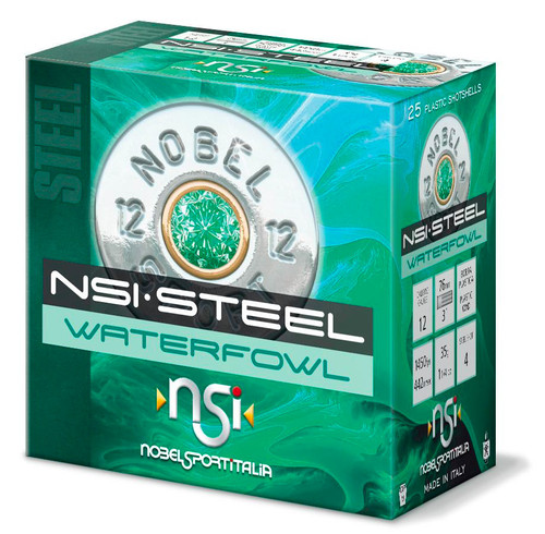 Eurosports Llc NobleSport Steel Waterfowl 12 Gauge Ammo 3" 1-1/4 oz #BB 25/ct