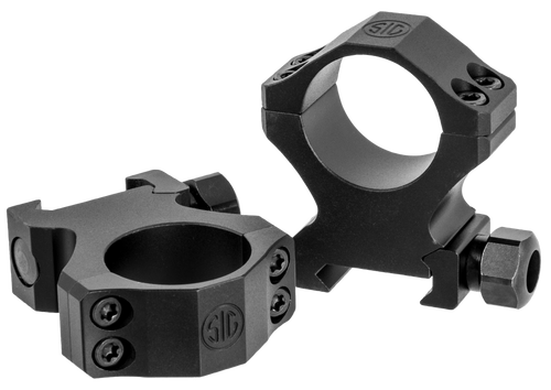 Sig Sauer ALPHA1 Hunting Picatinny 1" Scope Rings Matte Black High