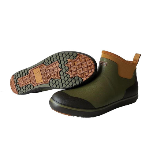 Muddy Outdoors DV8 Deck Boots Rubber Ranger Green Men's 11 D