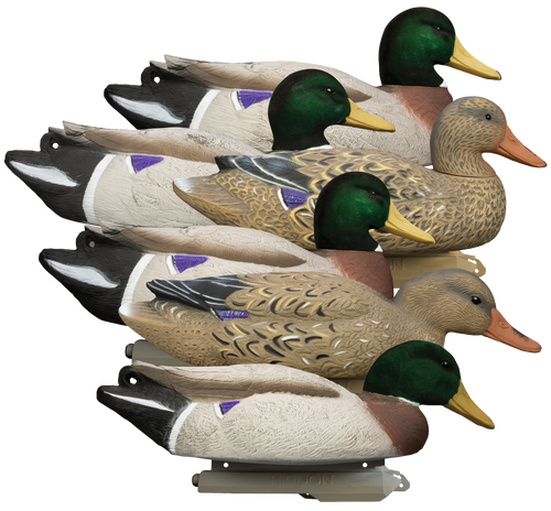 Higdon Battleship Foam Filled Flocked Head Mallard Duck Decoy Polymer 6PK