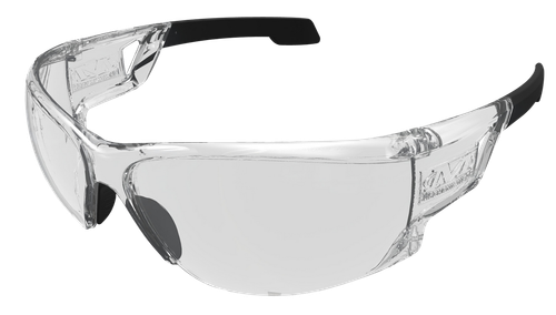 Mechanix Wear VNS10AABU Type-N Safety Eyewear, Clear Lens, One Size Fits All (OSFA), Black Frame