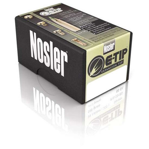Nosler .30 Cal .308" 168gr E-Tip 50/Box