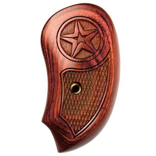 Bond Arms Extended Rosewood Grips with Star-on-Star