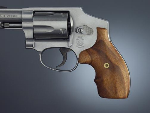 Hogue Bantam Grips Smith & Wesson J Frame Round Butt Goncalo Alves Wood