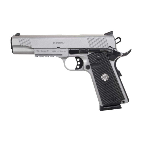 EAA Girsan MC1911-S Government 45 Auto Pistol 5" Barrel 8+1 Round Stainless Steel