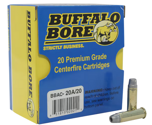 Buffalo Bore 38 Special +P Ammo 158 Grain Lead Hollow Point Box of 20