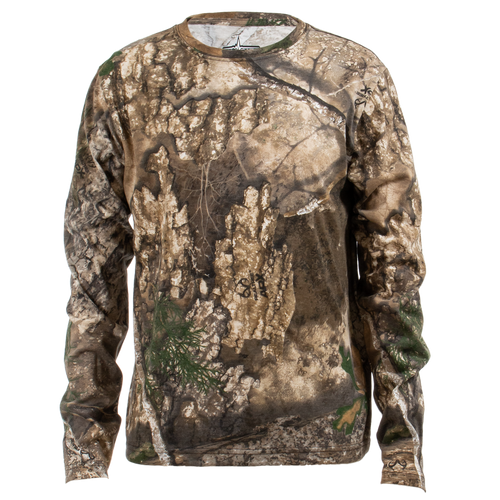 HABIT Youth Bear Cave Long Sleeve Tee Realtree APX Medium